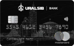 Дебетовая карта УРАЛСИБ Mastercard Black Edition